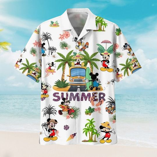 Discover Mickey Mouse Summer Vacation, Mickey Trendy Hawaiian Shirt