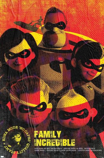 Disney Pixar The Incredibles - Family Incredible Wall Poster