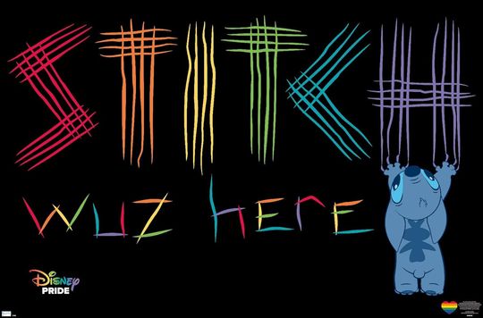 Disney Lilo and Stitch - Stitch Wuz Here Pride Wall Poster