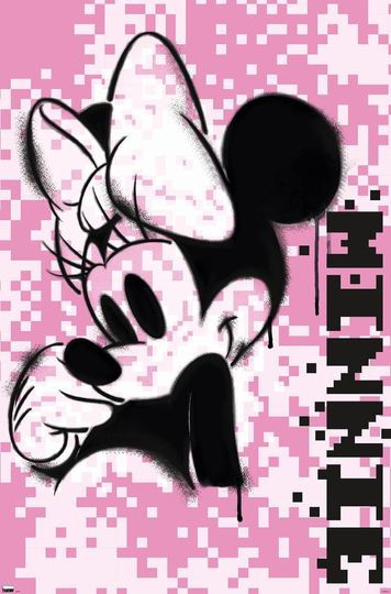 Disney Minnie Mouse - Pink Pixels Wall Poster