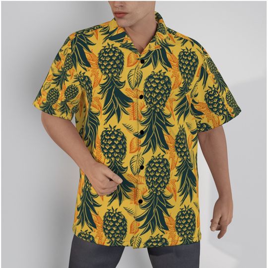 Upside Down Pineapple Retro Hawaiian Shirt