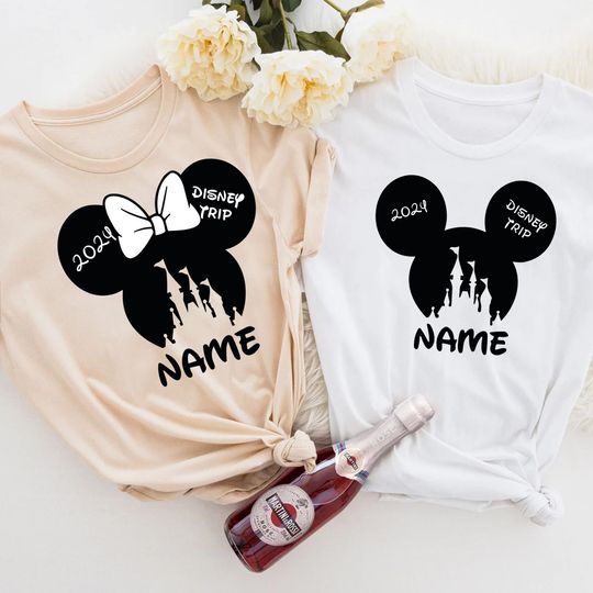 Disney Family Shirts, Magic Kingdom Silhouette, Disney Family Matching Shirt,  Disney Trip 2024