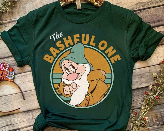 Retro 90s Vintage The Bashful One Shirt, Disney Snow White And Seven Dwarfs Shirt