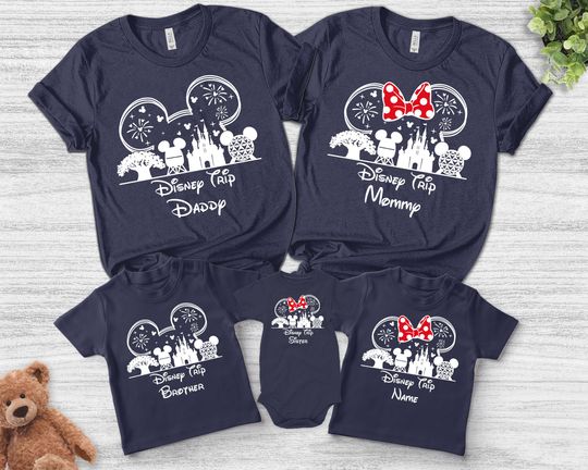 Custom Disney Trip 2024 Shirts, Disneyland Family Shirt