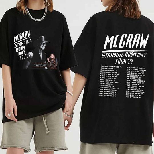 Tim McGraw 2024 Tour Standing Room Only Shirt, Tim McGraw Fan Shirt