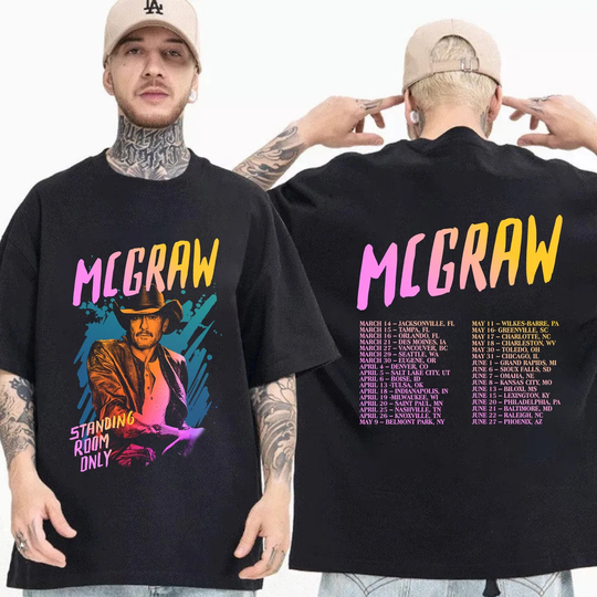Tim McGraw 2024 Tour Standing Room Only Shirt, Standing Room Only Tour T-Shirt