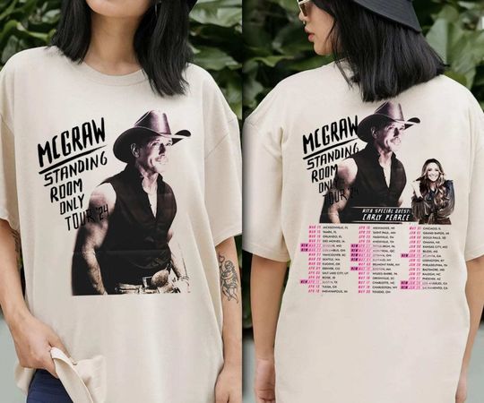 Tim McGraw 2024 Tour Standing Room Only T-Shirt, Tim McGraw 2024 Tour