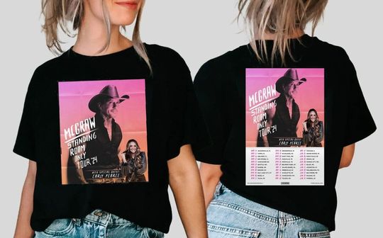 Tim Mcgraw Tour 2024 Shirt, Vintage Tim Mcgraw 2024 Tour Standing Room Only Tee