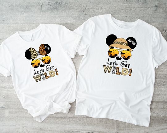 Animal Kingdom Let's Get Wild family shirts, Disney Safari