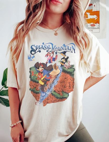 Vintage Disney Splash Mountain Shirt, Disney Mountain Shirt