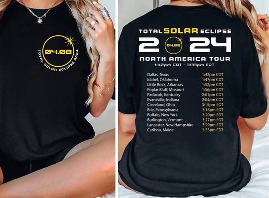Total Solar Eclipse April 8th 2024 Shirt, Eclipse Event 2024 Shirt, April 8th 2024
