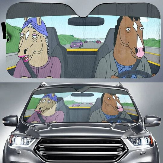 Bojack Horseman Car Sun Shade Bojack Horseman Cartoon Car Sun Shade Bojack Horse