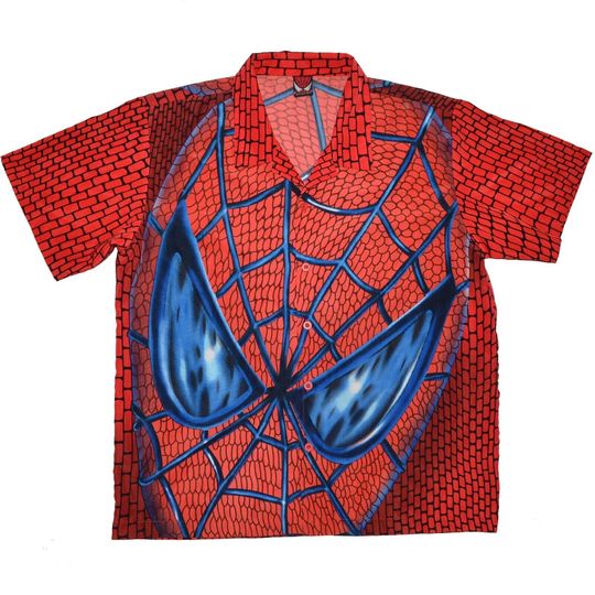 Vintage Spider Man Hawaiian Shirt