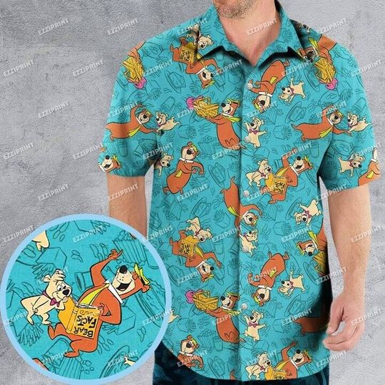 THE YOGI BEAR SHOW Patterns Hawaiian Shirt