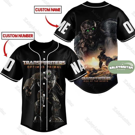Custom Transformer Jersey, Auto Bots Baseball Shirt, Transformer Optimus Shirt