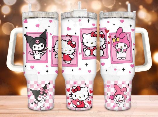Hello Kitty Tumbler, Hello Kitty Tumbler 40 oz with Handle