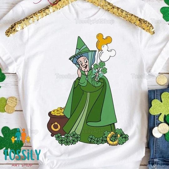 Fauna Fairy St. Patrick's Day Shirt, Sleeping Beauty Shirt, Disney St. Patrick's Day Shirt