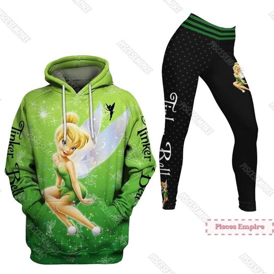 Tinker Bell 3D Hoodies, Tinker Bell Leggings, Tinker Bell Disney Hoodie