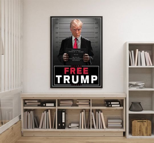 Trump 2024 Mugshot President Legend Poster, Wanted For President 2024 Poster