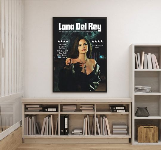 Lana Del Rey Poster, Song Did you know that there's a tunnel under Ocean Blvd Poster