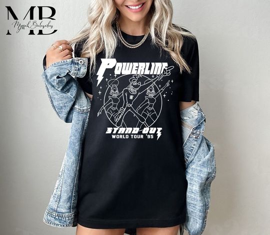 Disney A Goofy Movie Powerline World Tour '95 Retro Vintage Shirt