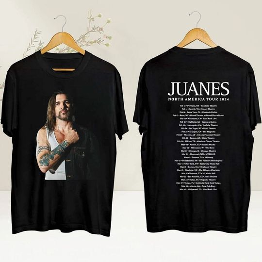 Discover Juanes North American 2024 Tour Shirt, Juanes Fan 2024 Gift for Fans