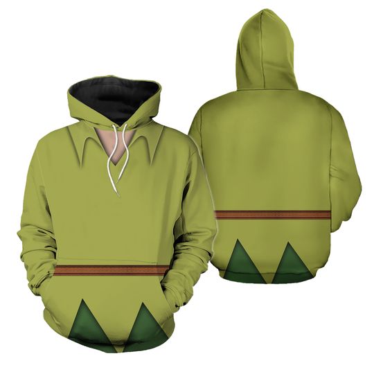 Costume Petter Pan, Peter Pan Disney Halloween Costume 3D Hoodie