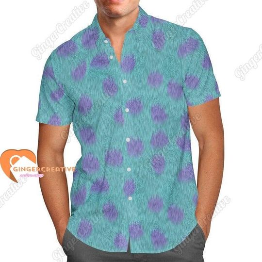 James P Sullivan Shirt, James P Sullivan Button Hawaiian Shirt