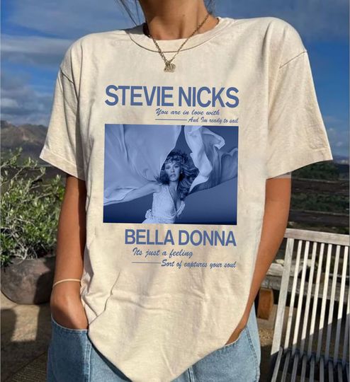 Stevie Nicks Vintage Shirt, Stevie Nicks Bella Donna Shirt