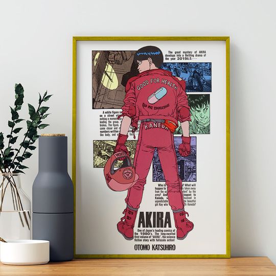 Akira - Red Fighting Anime Movie Poster