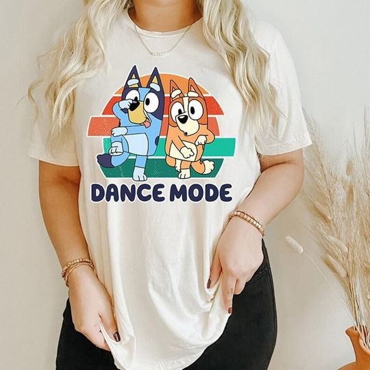 BlueyDad Dance Mode Shirt, BlueyDad And Bingo Shirt, Cute BlueyDad Shirt 2024