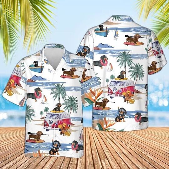 Summer Dog Custom Hawaiian Shirt