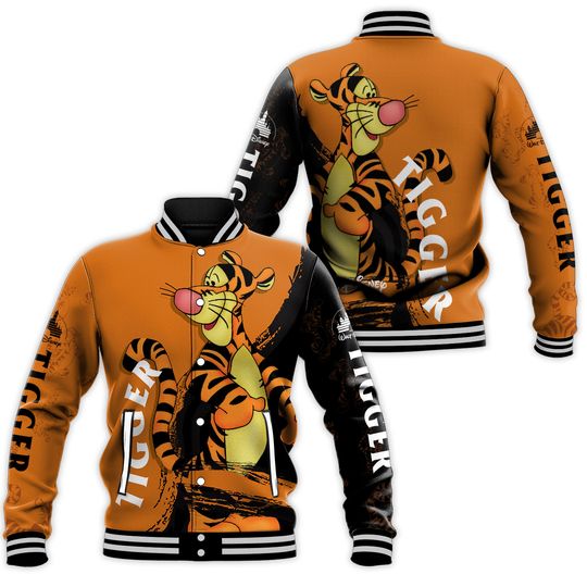 Winnie The Pooh Tigger Disney Baseball Jacket