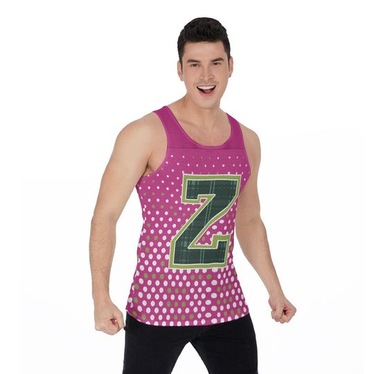 Zed Necrodopolis Pink Tank Top, Disney Zombies 3D Tank Top