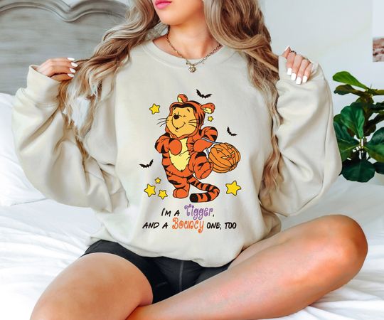 Winnie The Pooh Halloween Sweatshirt, Disneyland Halloween Sweatshirt, Winnie The Pooh