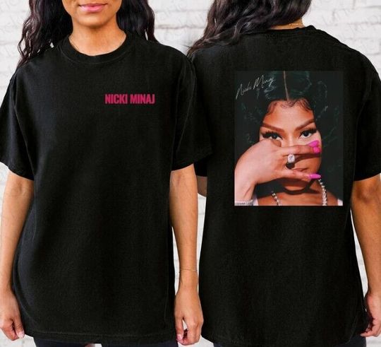 Nicki Minaj Unisex Black Cotton T-Shirt