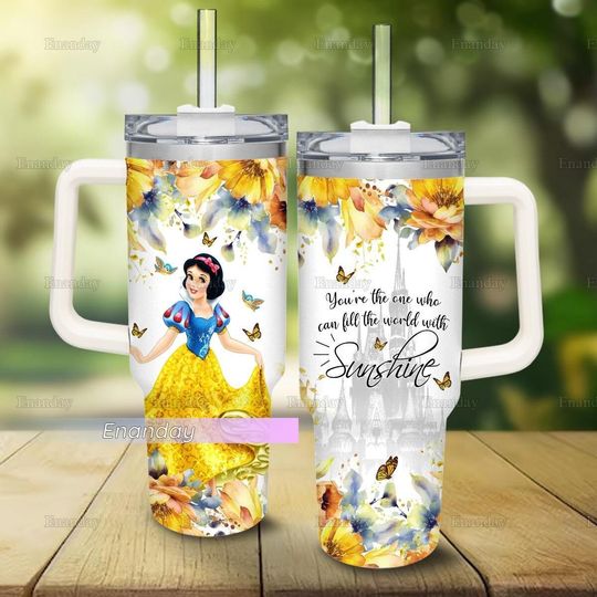 Snow White 40oz Tumbler, Disney Princess Tumbler