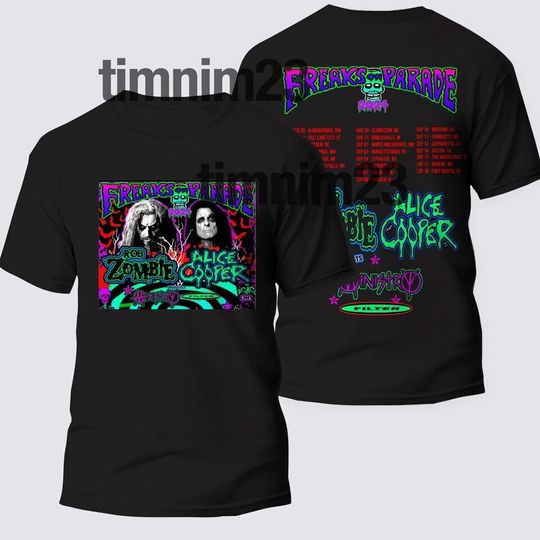 Alice Cooper & Rob Zombie For The Freaks on Parade 2024 Shirt