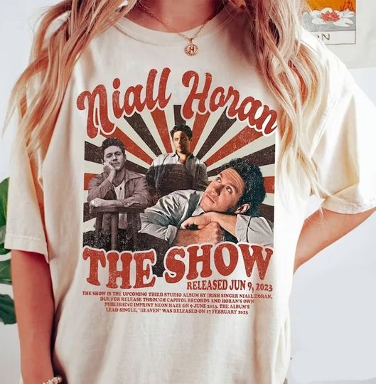Niall Horan The Show Album 2023 Retro shirt, Niall Horan Vintage 90s T Shirt