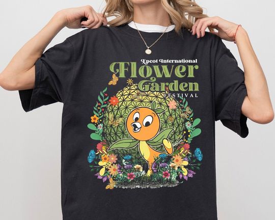 Disney Epcot Flower & Garden Festival 2024 Shirt, Disney Orange Bird Floral