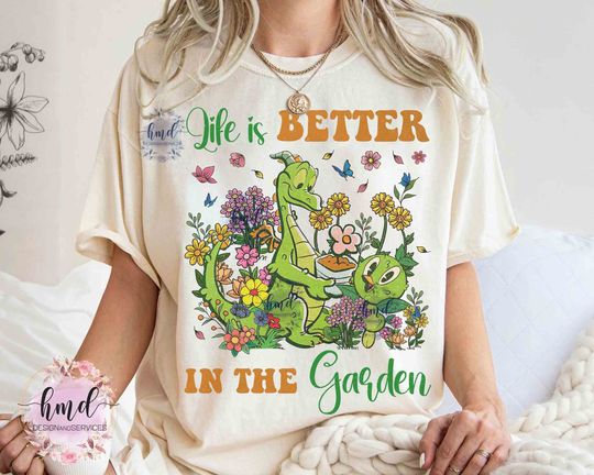 Disney Figment & Orange Bird Life is Better in The Garden Shirt