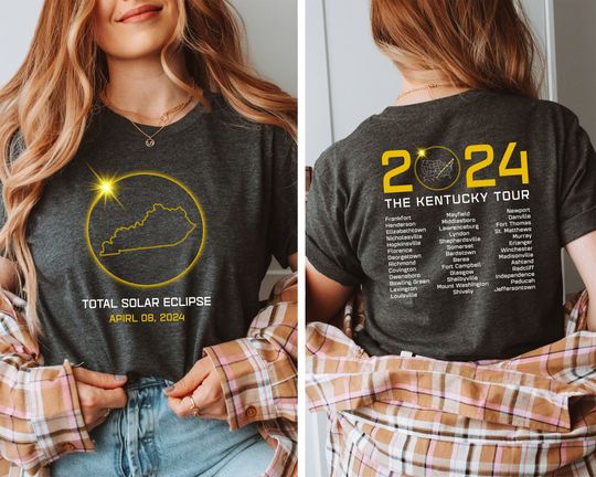 KENTUCKY Total Solar Eclipse shirt, April 8th 2024, Totality Spring 2024, Path Of Totality Shirt