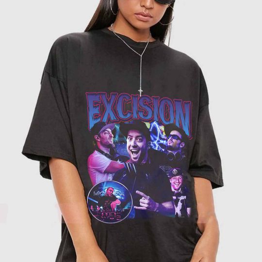Vintage Excision 90s Shirt, Retro DJ
