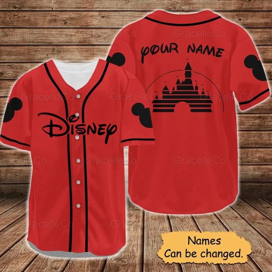 Disneyland Baseball Shirt Men Women Summer Baseball Jersey