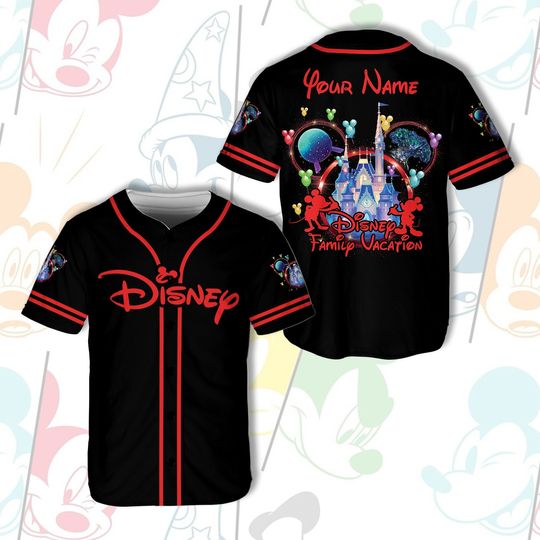 Custom Disneyland Vacation Baseball Jersey