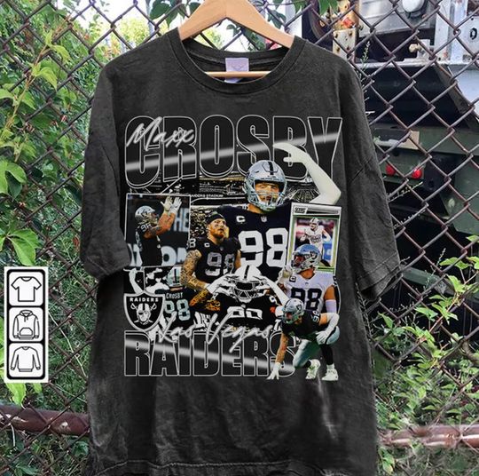 Vintage 90s Graphic Style Maxx Crosby Shirt - Maxx Crosby Football T-Shirt