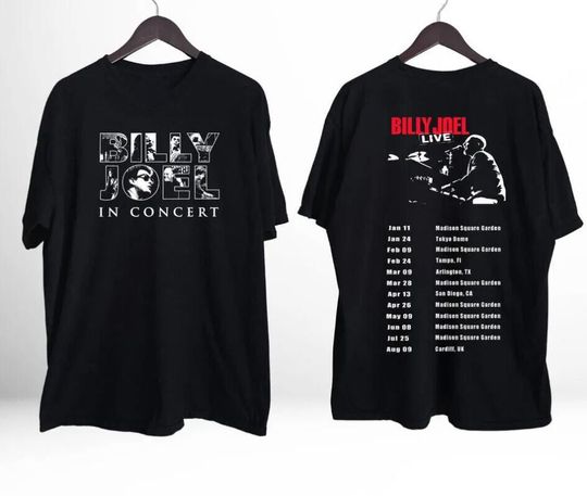Billy Joel 2024 Tour - Double side Shirt, 2024 Shirt