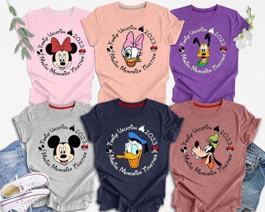 Disney Vacation Shirt, Disney Characters Family Shirt, Mickey Mouse Shirt
