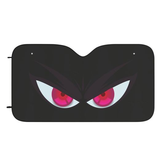Angry Cartoon Eyes | Car Sun Shades | Dazed and Confused Car Sun Block