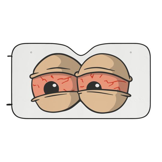 Tired Cartoon Eyes | Car Sun Shade | Rick and Rickandmorty